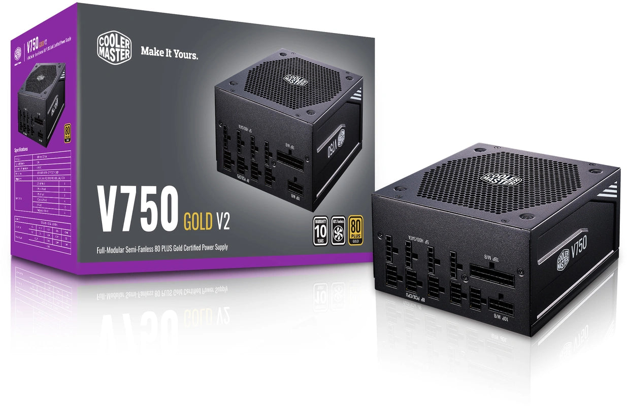 Refurbished Cooler Master V750 Gold-V2 Black Refurbished Cooler Master V750 Gold-V2 Black